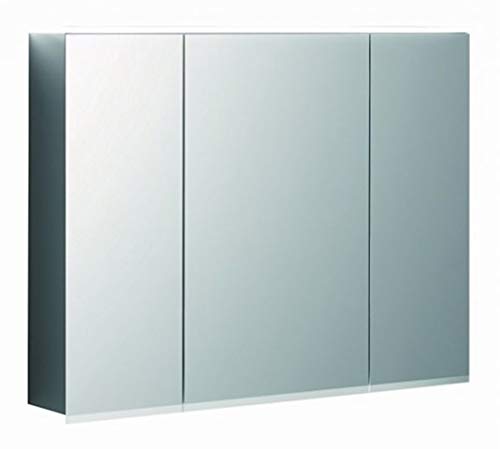 Keramag Geberit Option Plus Spiegelschrank mit Beleuchtung, DREI Türen, Breite 90 cm, 500594001-500.594.00.1