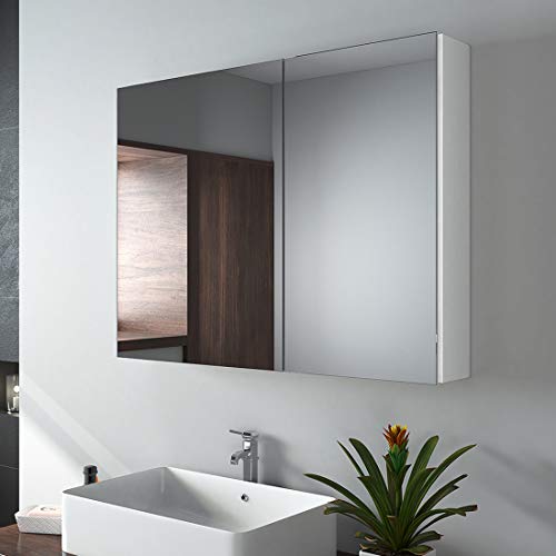 Flacher Spiegelschrank anschauen | niedrige Hängeschränke online kaufen