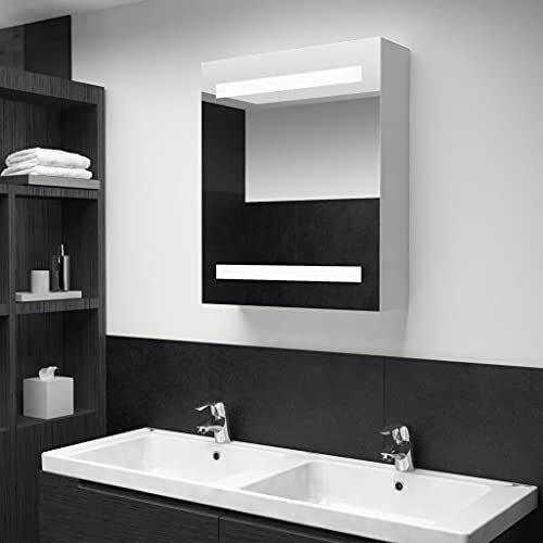 LED-Bad-Spiegelschrank Waschtischunterschrank Rustikalen Schminktische Schränke Kommode Badezimmerwaschtische Unterschrank Badezimmer-Unterschrank 50x13,5x60 cm