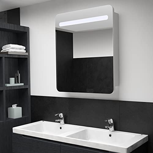 LED-Bad-Spiegelschrank, Waschtischunterschrank Rustikalen Schminktische Schränke Badezimmerwaschtische Unterschrank Badezimmer-Unterschrank 68x9x80 cm