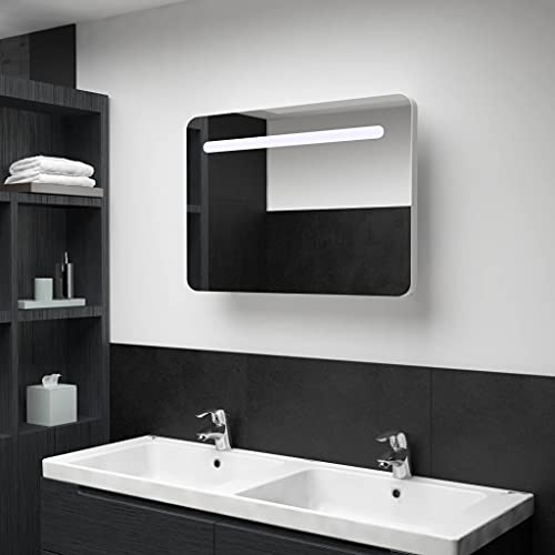 LED-Bad-Spiegelschrank, Waschtischunterschrank Rustikalen Schminktische Schränke Badezimmerwaschtische Unterschrank Badezimmer-Unterschrank 70x9,5x55 cm